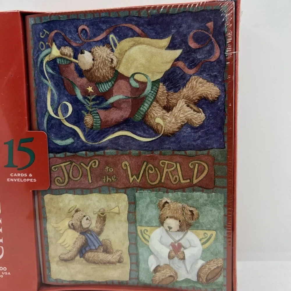 New Christmas Cards Happy Holidays Joy To The World 15 Cards And Envelopes‎